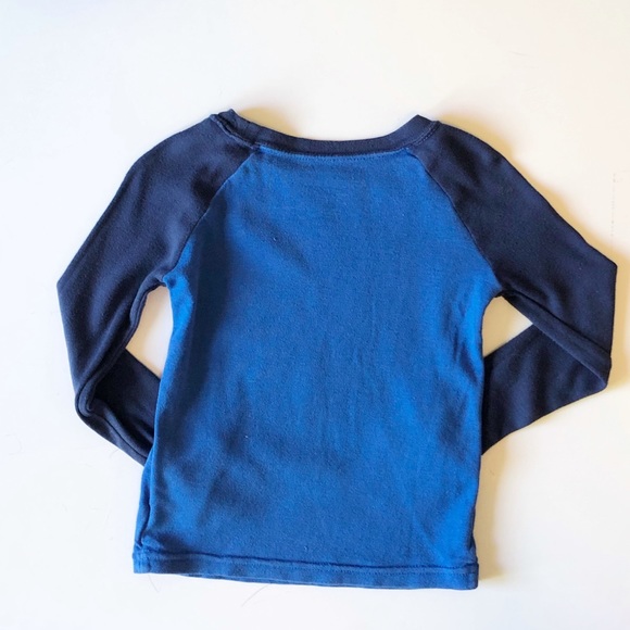 FADED GLORY 3T BLUE “ALL STAR” LONG SLEEVE SHIRT - Picture 4 of 4